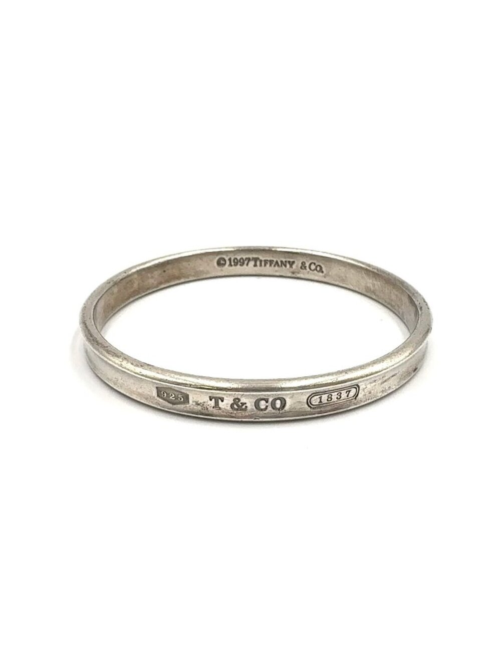 Tiffany & Co 1837 Narrow Silver Bangle Bracelet